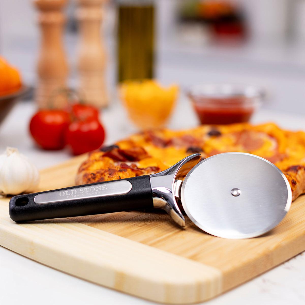 3-Piece Glazed Pizza Stone Set, 15"