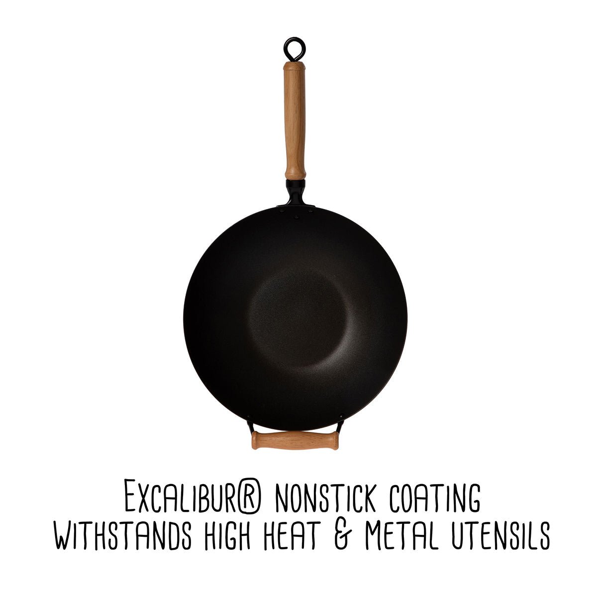 10-Piece 14'' Nonstick Wok Set + Accessories