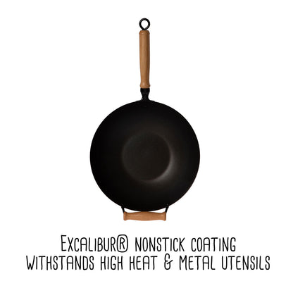 10-Piece 14'' Nonstick Wok Set + Accessories