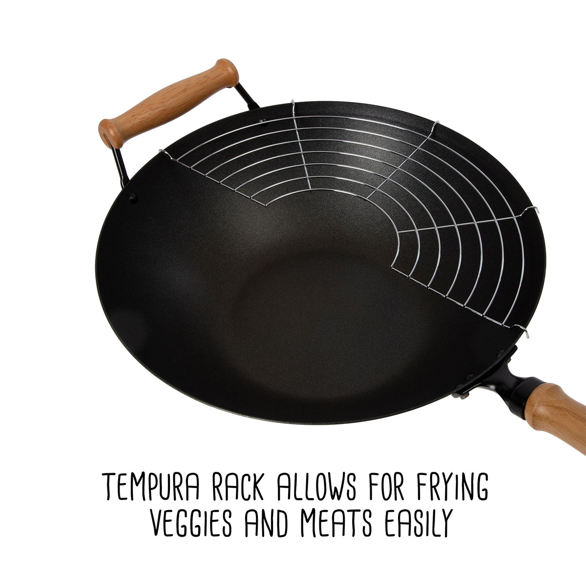 10-Piece 14'' Nonstick Wok Set + Accessories