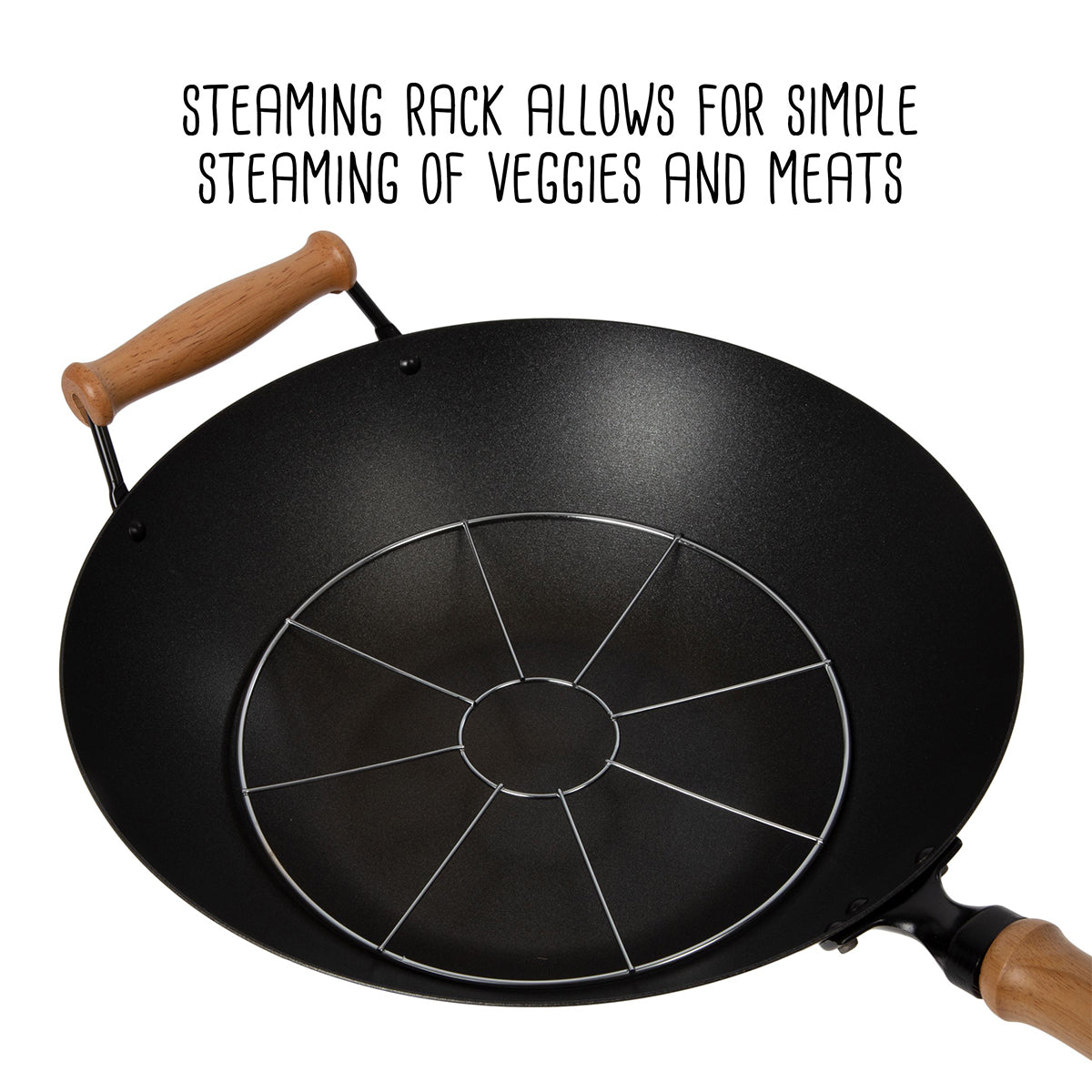 10-Piece 14'' Nonstick Wok Set + Accessories