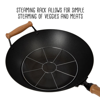 10-Piece 14'' Nonstick Wok Set + Accessories