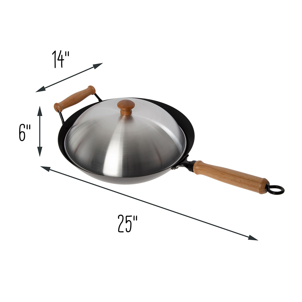10-Piece 14'' Nonstick Wok Set + Accessories