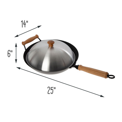 10-Piece 14'' Nonstick Wok Set + Accessories