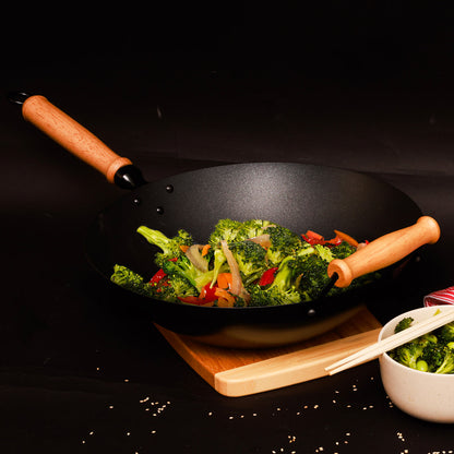 10-Piece 14'' Nonstick Wok Set + Accessories