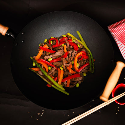10-Piece 14'' Nonstick Wok Set + Accessories