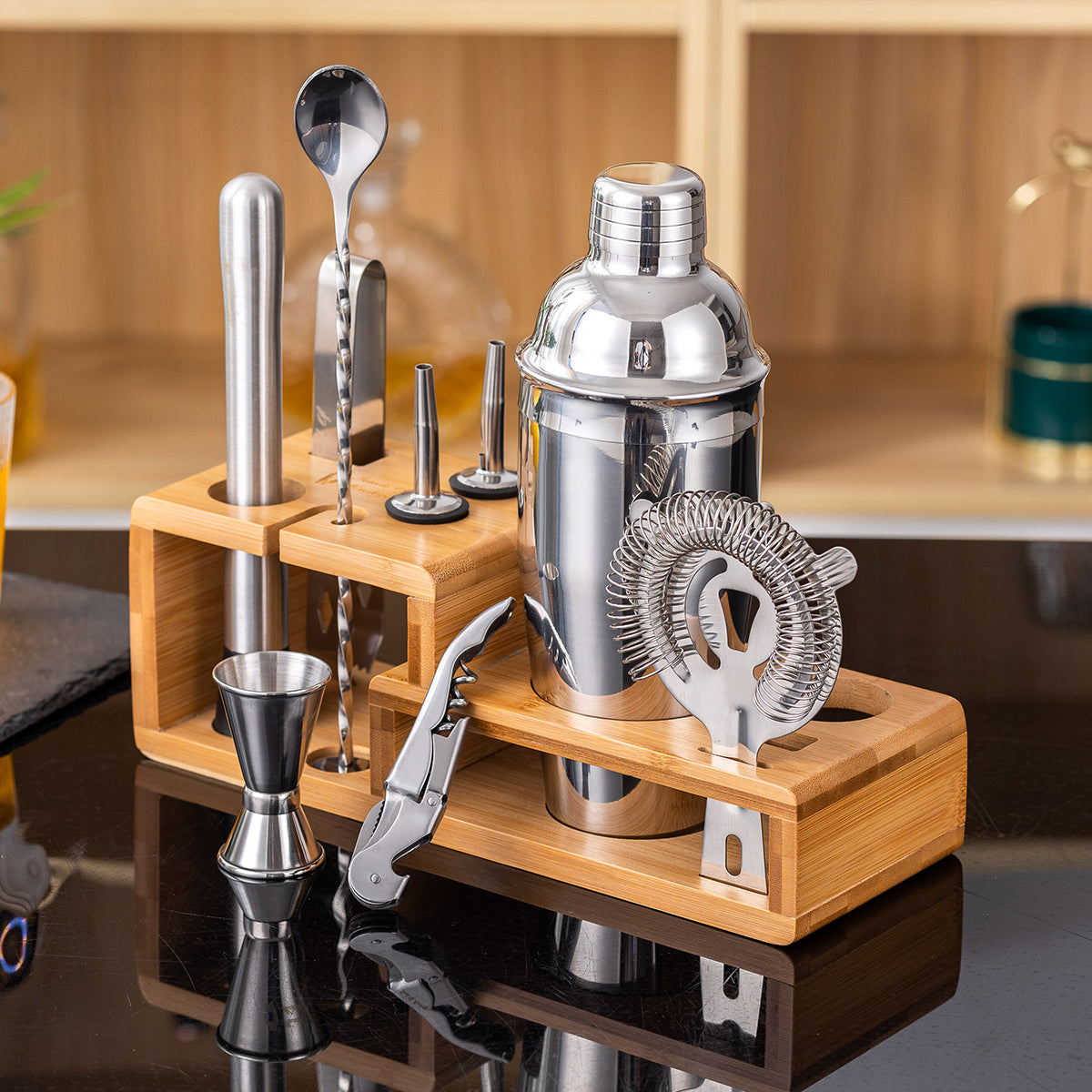 14-Piece Bartender Set, Gold or Silver