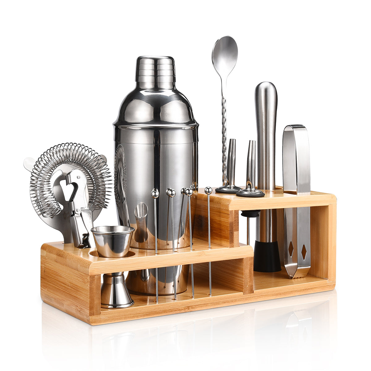 14-Piece Bartender Set, Gold or Silver