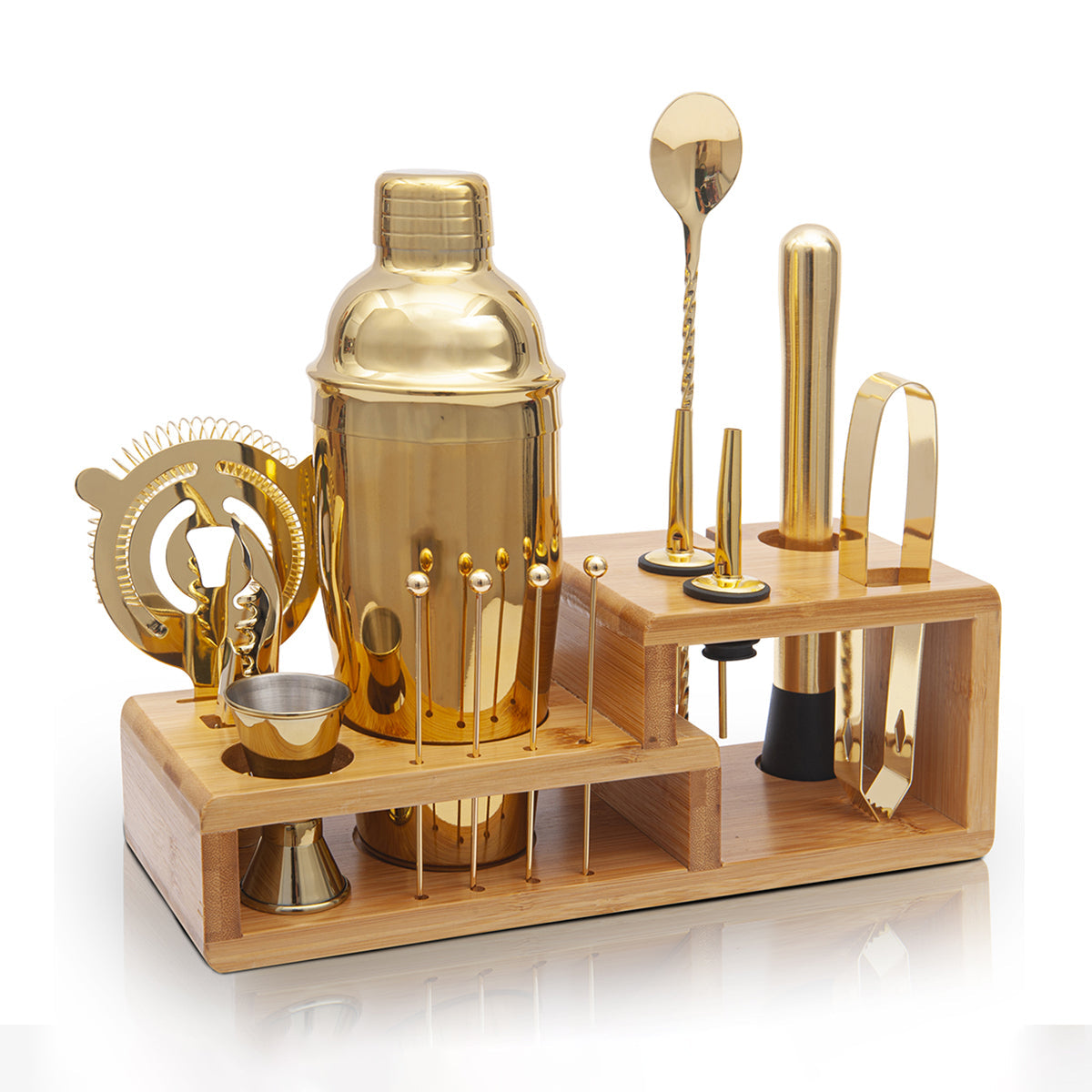 14-Piece Bartender Set, Gold or Silver
