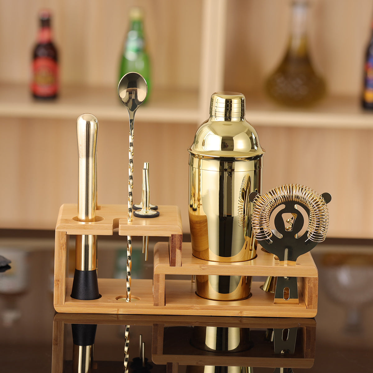 14-Piece Bartender Set, Gold or Silver