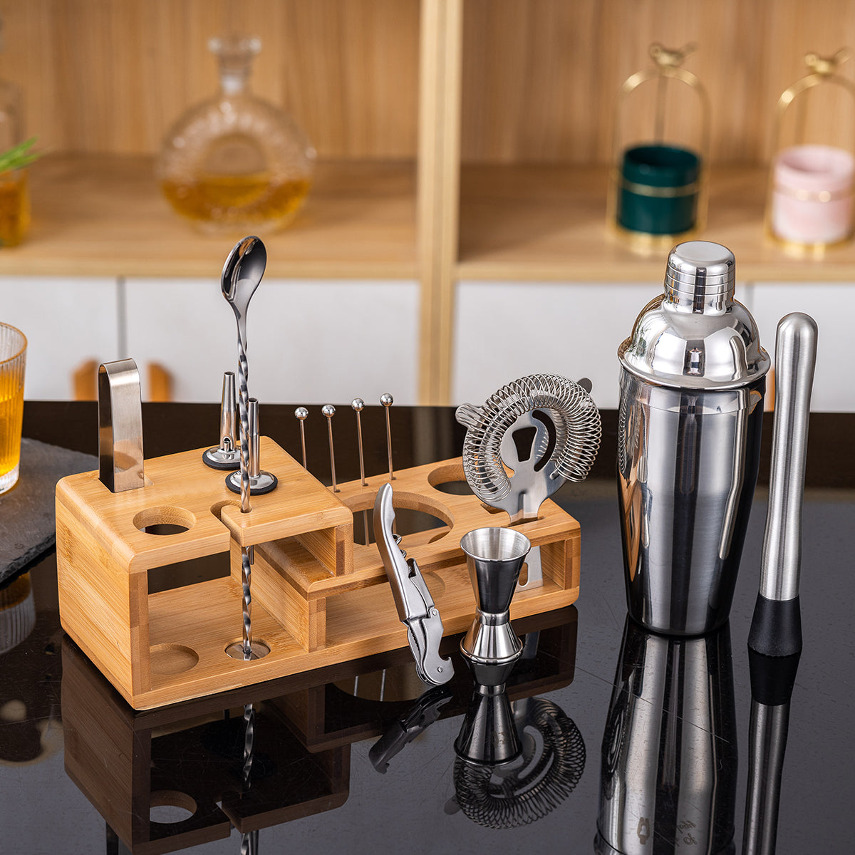 14-Piece Bartender Set, Gold or Silver