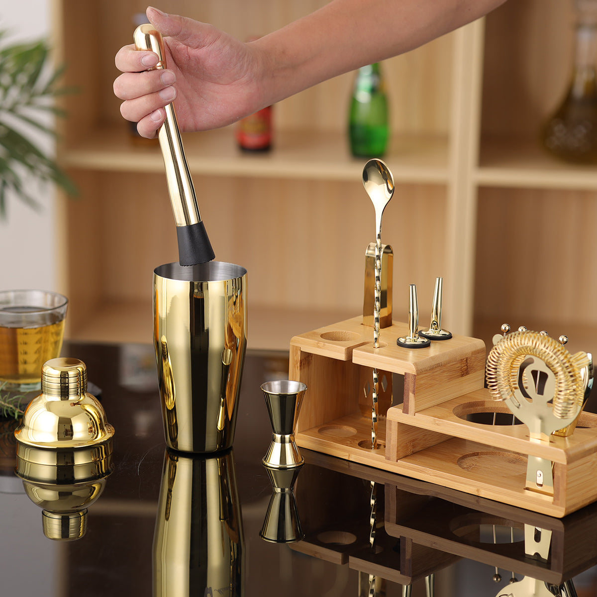 14-Piece Bartender Set, Gold or Silver