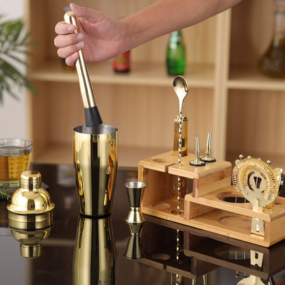 14-Piece Bartender Set, Gold or Silver