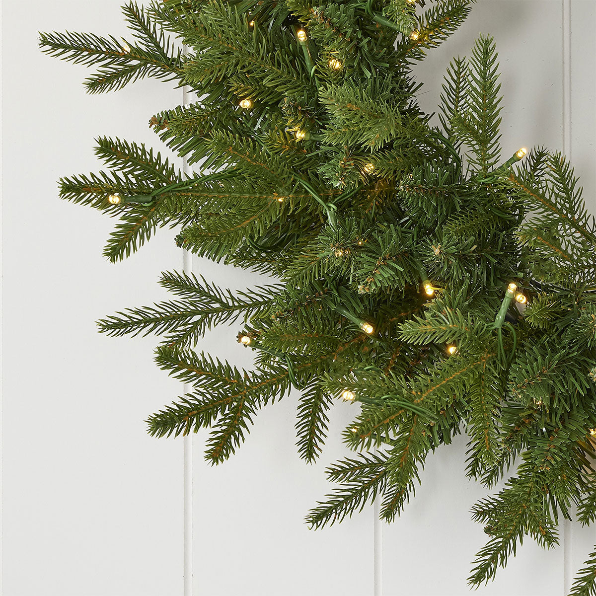 24'' Pine Wreath - Fire-Safe & Allergy-Free