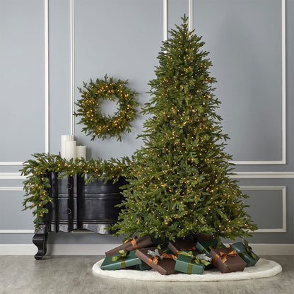 24'' Pine Wreath - Fire-Safe & Allergy-Free