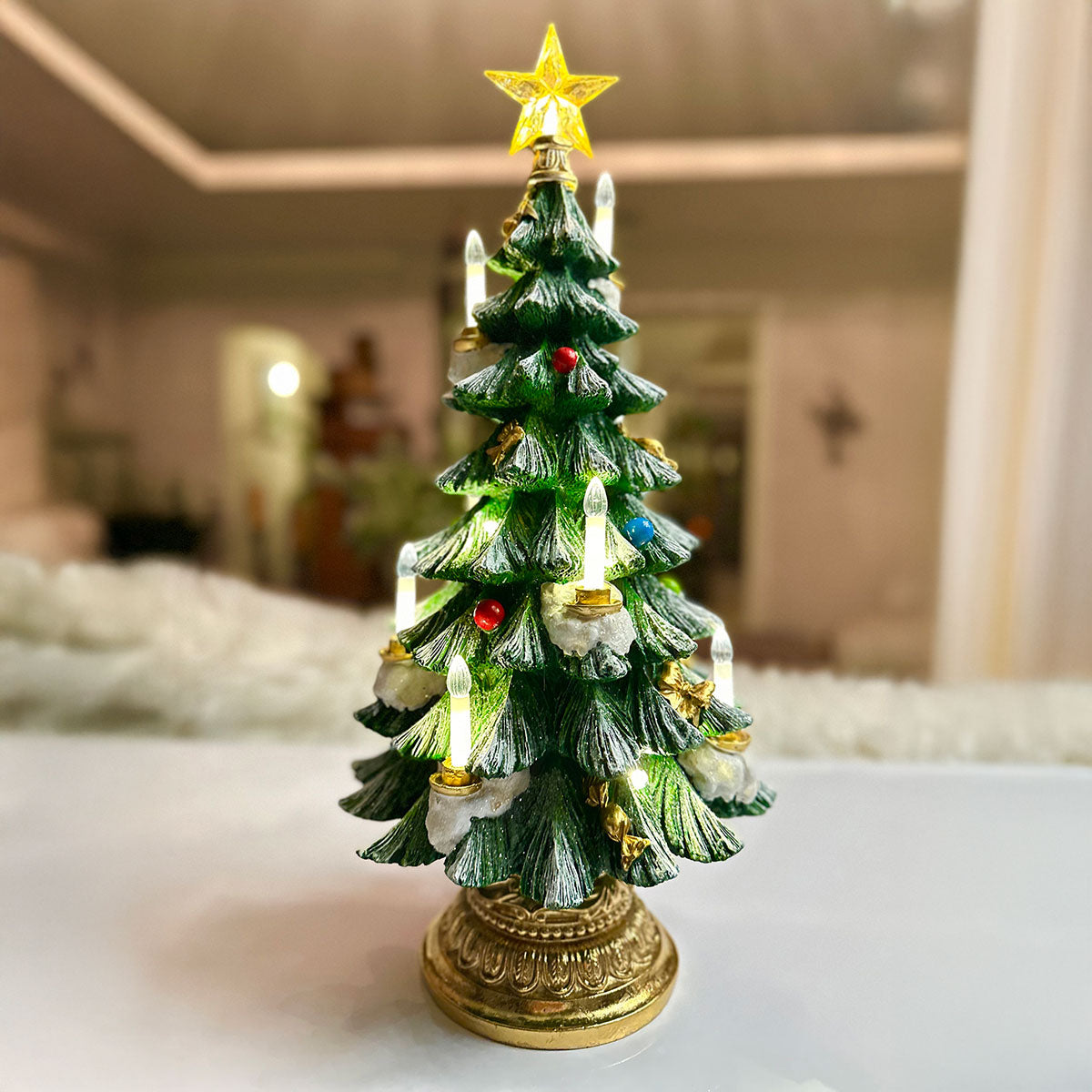 18" LED Christmas Tree with Lighted Star