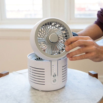 2-in-1 Desktop Air Purifier & Cooling Fan