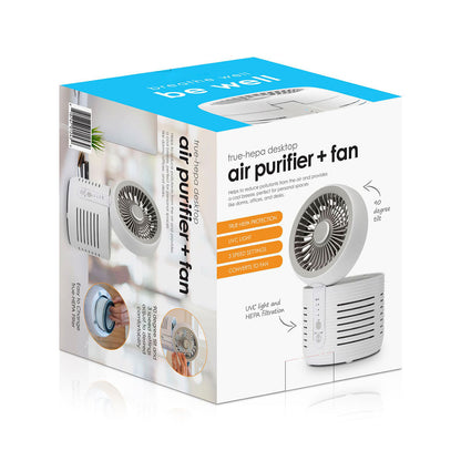 2-in-1 Desktop Air Purifier & Cooling Fan