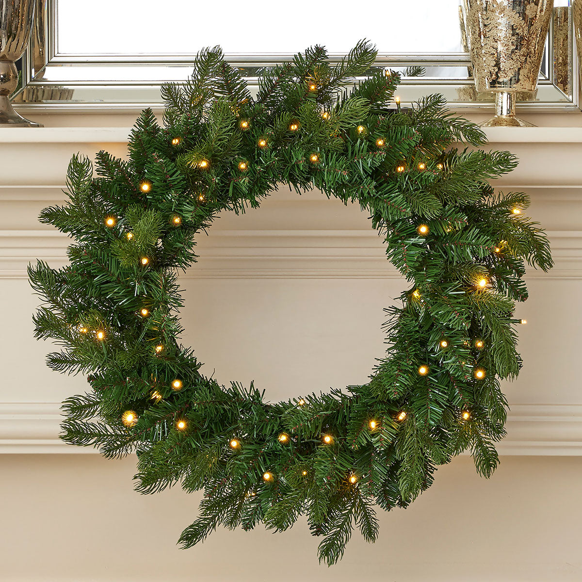24'' LED Palmetto Pine Garland w/ Remote