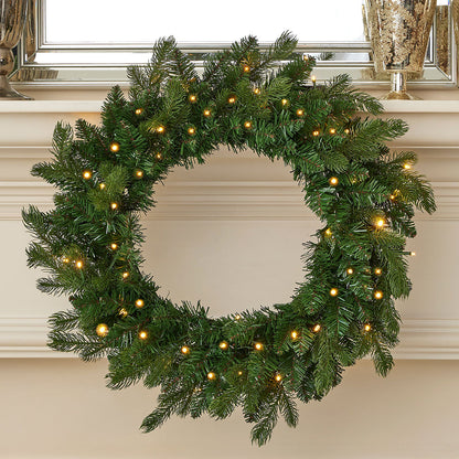 24'' LED Palmetto Pine Garland w/ Remote