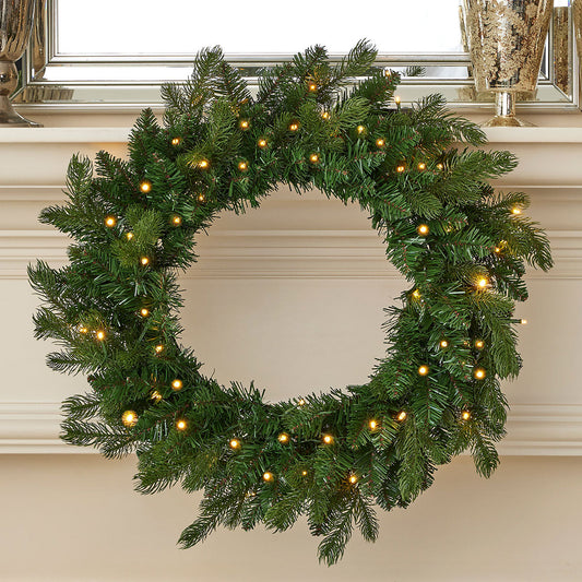 24'' LED Palmetto Pine Garland w/ Remote
