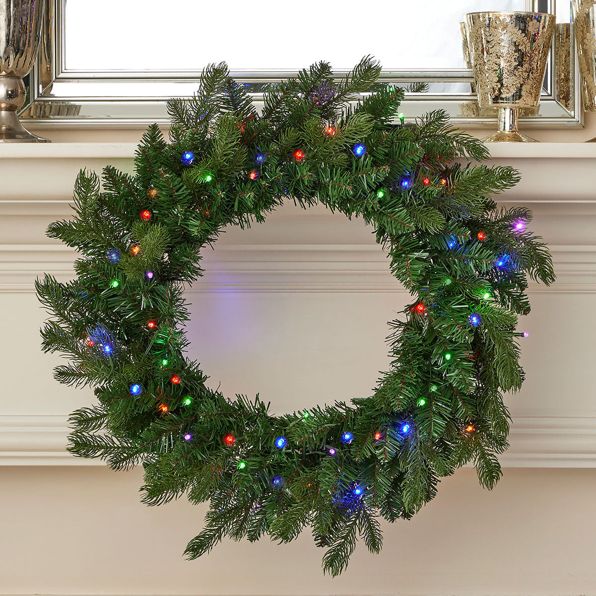 24'' LED Palmetto Pine Garland w/ Remote