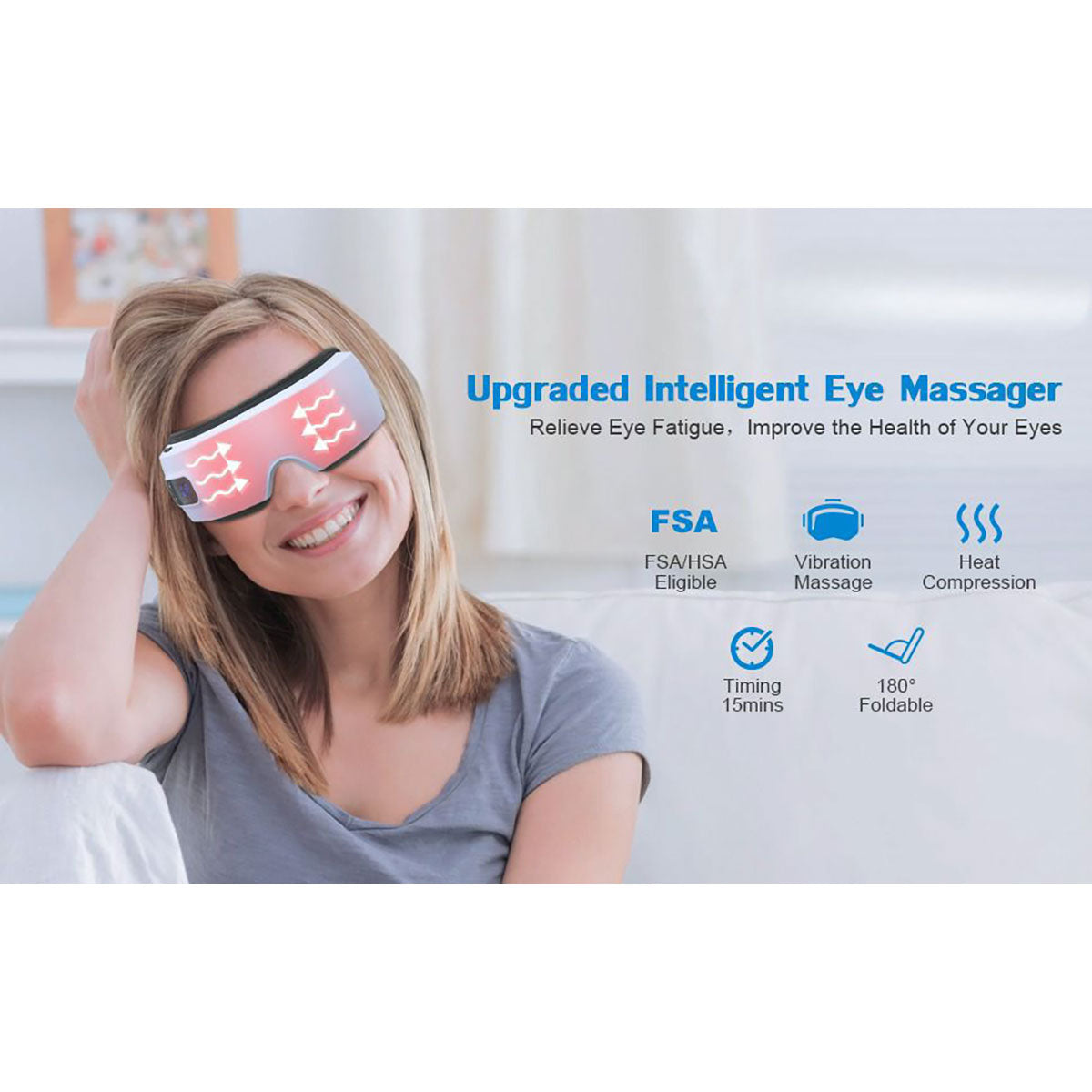 3-in-1 Eye Massager for Fatigue & Sinus Relief