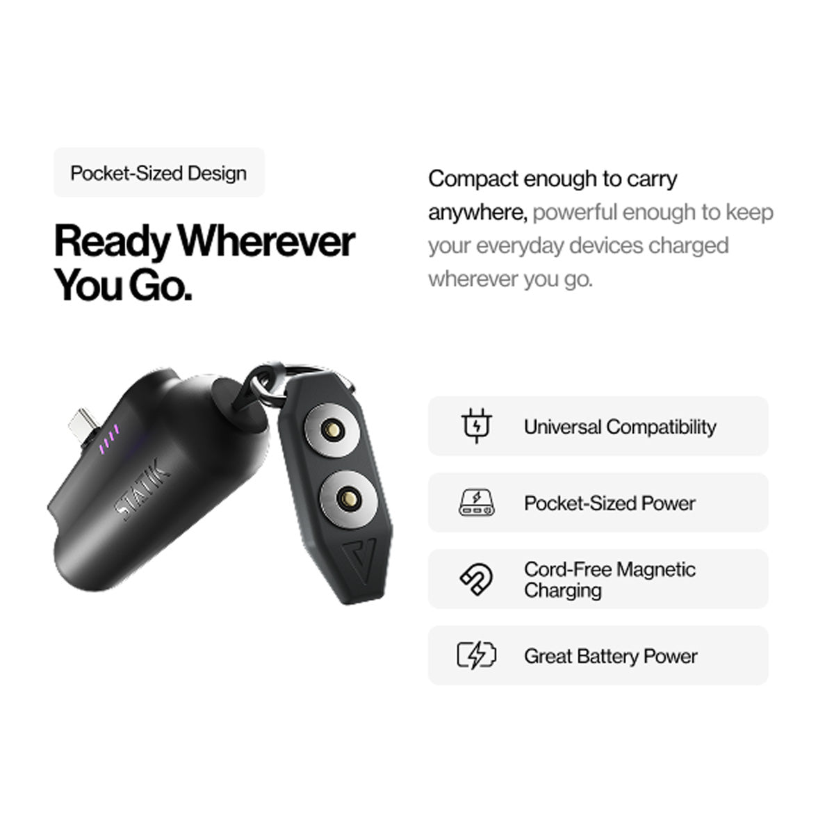 3-in-1 Magnetic Portable Charger