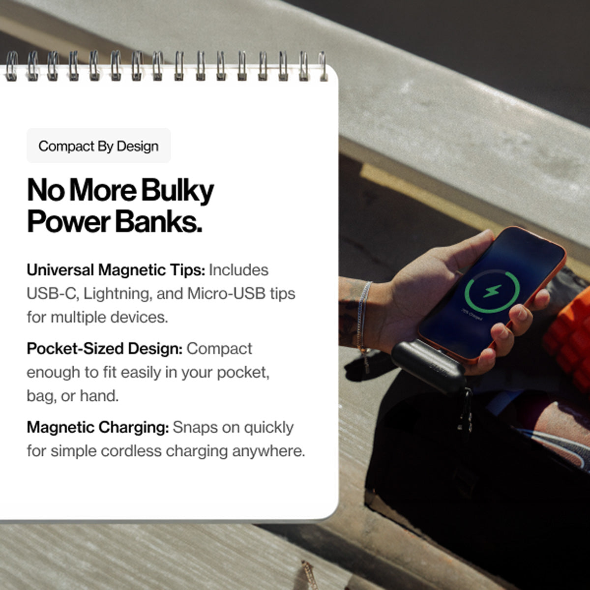 3-in-1 Magnetic Portable Charger