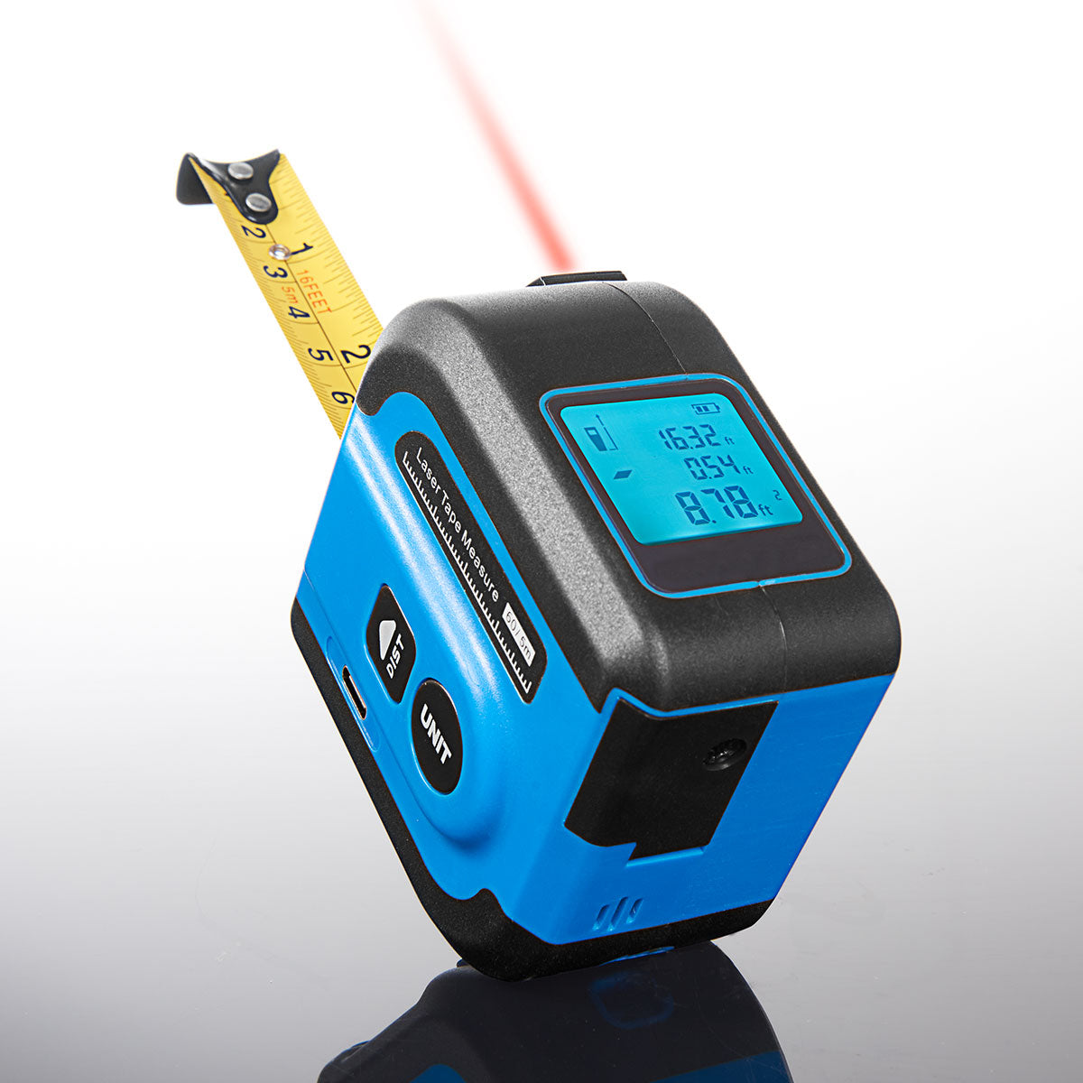Sharper Image 2-in-1 Laser Tape Measure