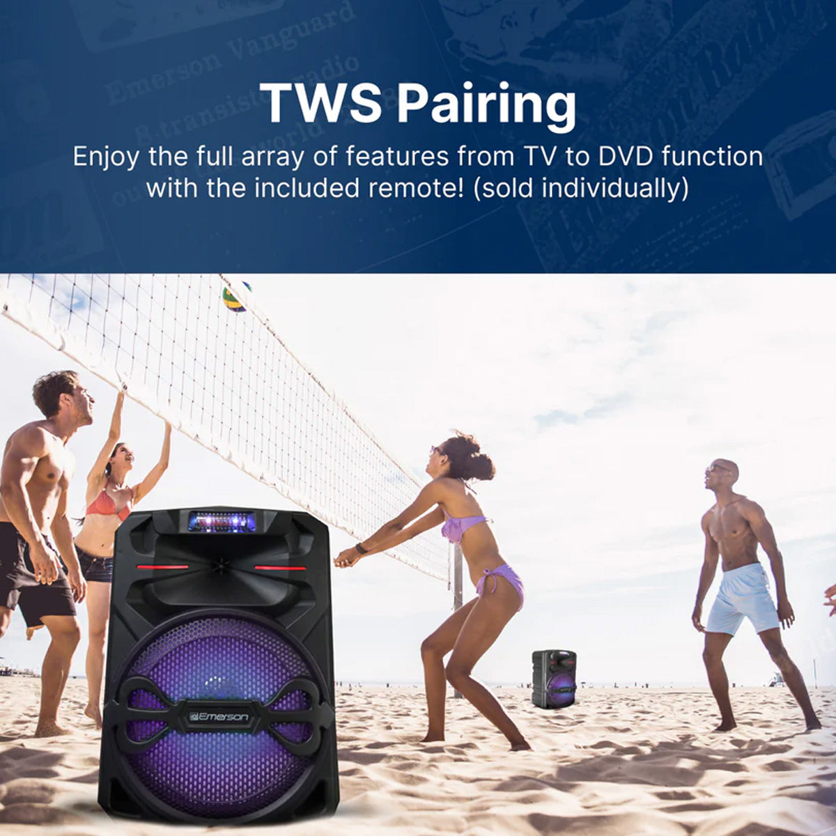 12-Inch Bluetooth Party Speaker & Lights