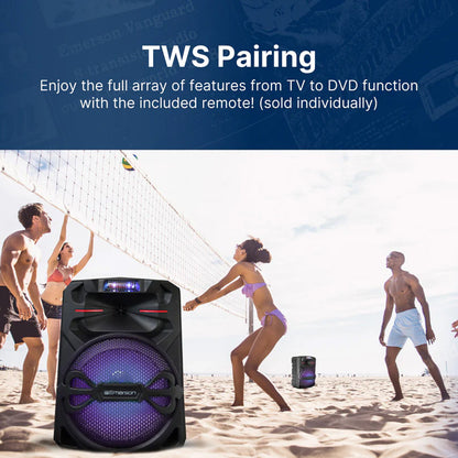 12-Inch Bluetooth Party Speaker & Lights