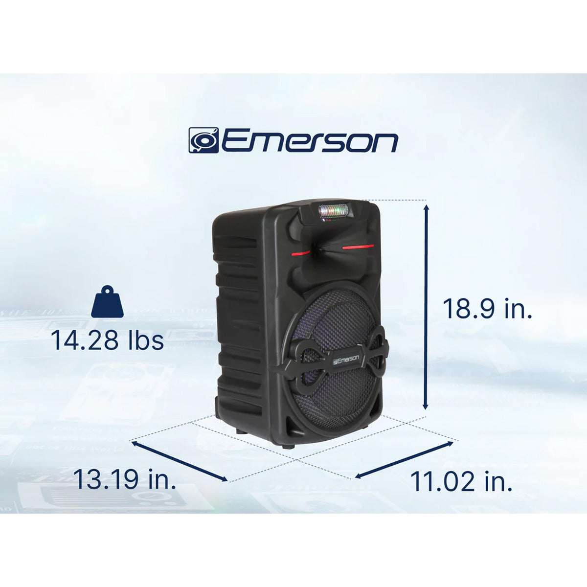 12-Inch Bluetooth Party Speaker & Lights