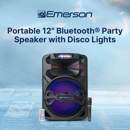 12-Inch Bluetooth Party Speaker & Lights