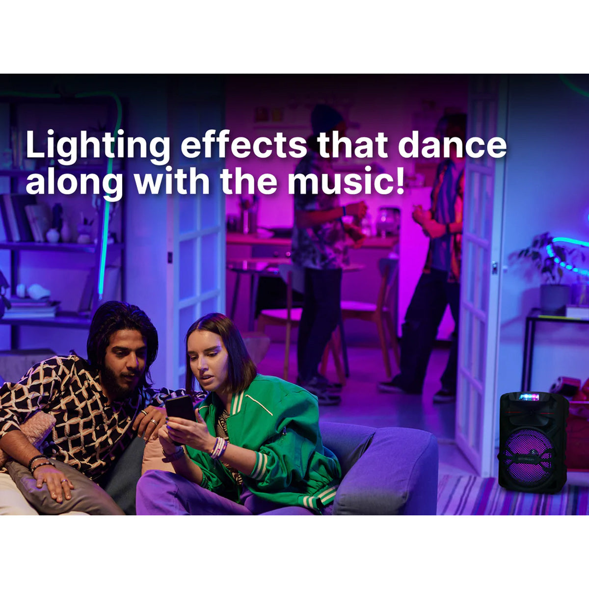 12-Inch Bluetooth Party Speaker & Lights