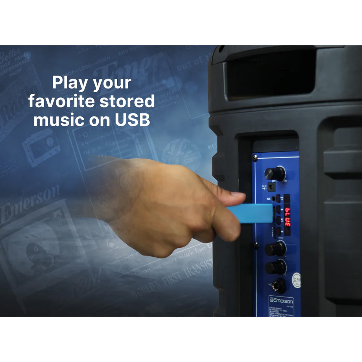 12-Inch Bluetooth Party Speaker & Lights