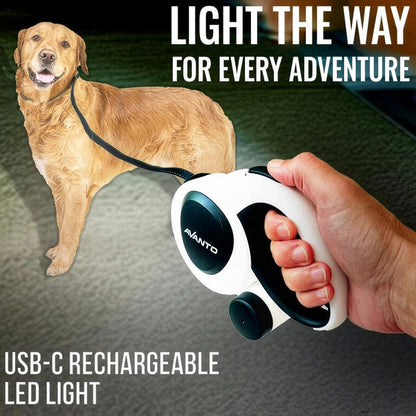 16ft Retractable Dog Leash with LED Light