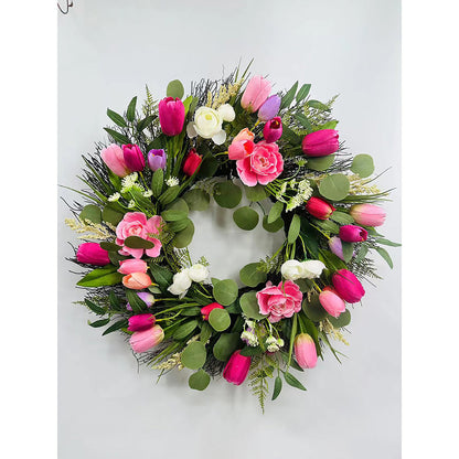 Solar LED Floral Wreath - 8 Designs