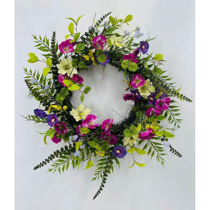 Solar LED Floral Wreath - 8 Designs