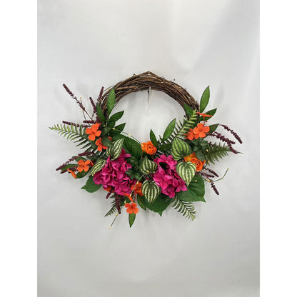 Solar LED Floral Wreath - 8 Designs