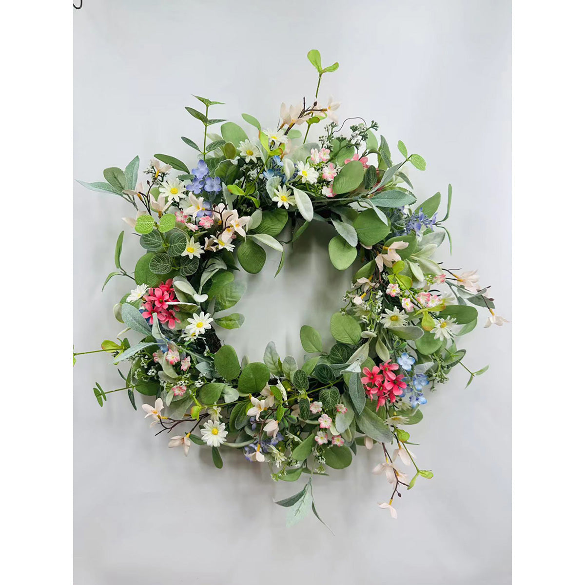 Solar LED Floral Wreath - 8 Designs