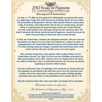 America's 250th Anniversary Coin Set