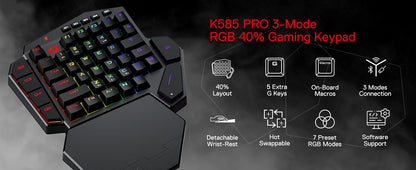 Redragon K585 PRO One-Handed Gaming Keyboard