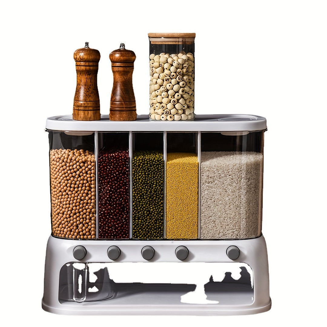 5-Compartment Airtight Pantry Organiser