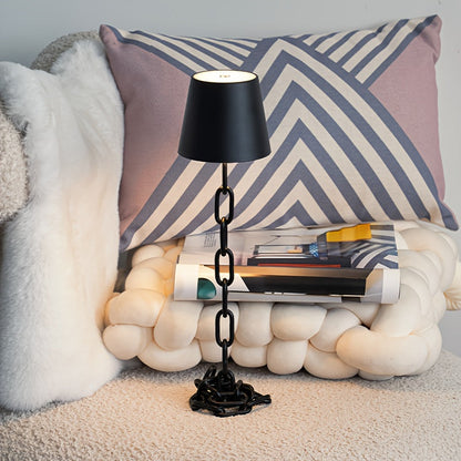 Cordless Chain-Link Lamp with Touch Dimming