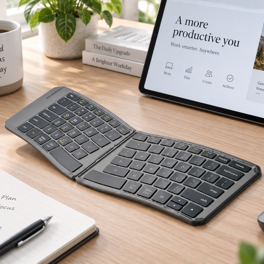 Ergonomic Foldable Bluetooth Keyboard