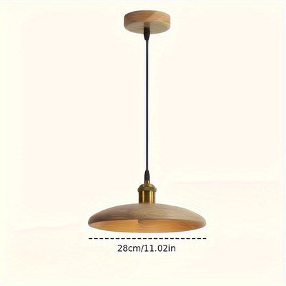 Nordic Solid Wood Pendant Light