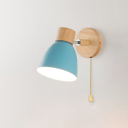 Wood & Iron Macaron Wall Sconce