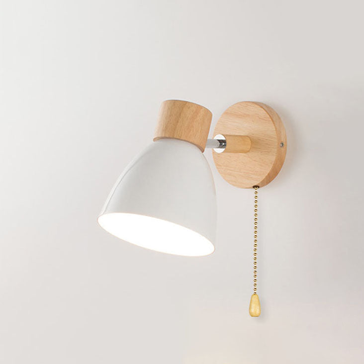 Wood & Iron Macaron Wall Sconce