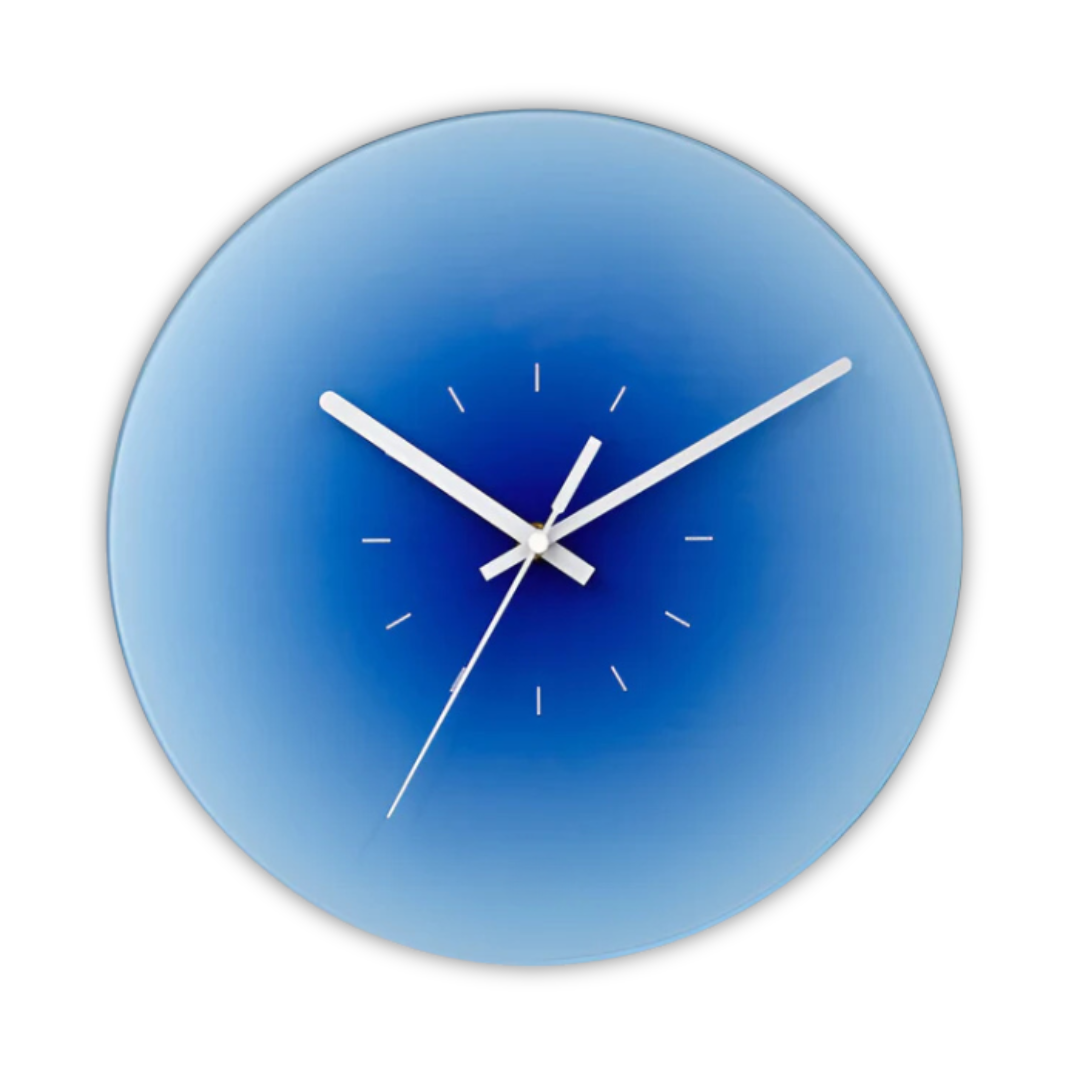 Sunset Gradient Wall Clock, Silent Quartz